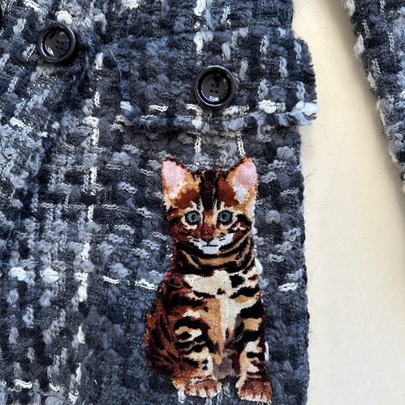 Dolce & Gabbana Tweed Royal Kitten Jacket IT42 - Picture 3 of 8